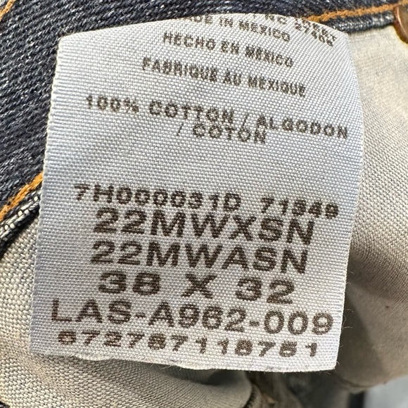 Wrangler 20X starched denim jeans dark Wash cowboy western pressed 38x32 rodeo - Picture 3 of 8